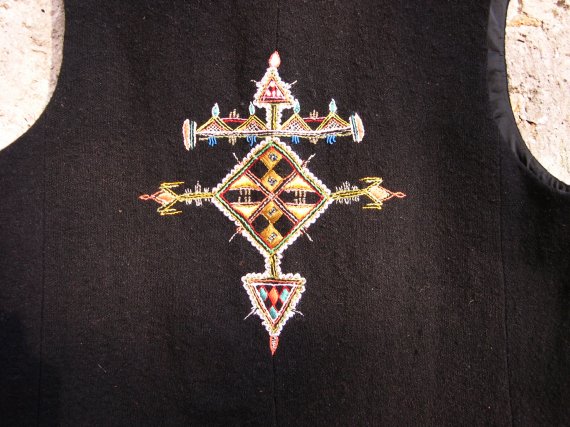 Gilet en laine voile de Ghardaia