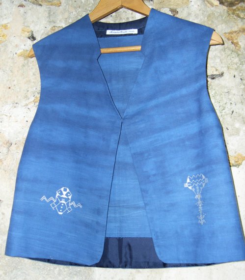 Gilet en coton bleu