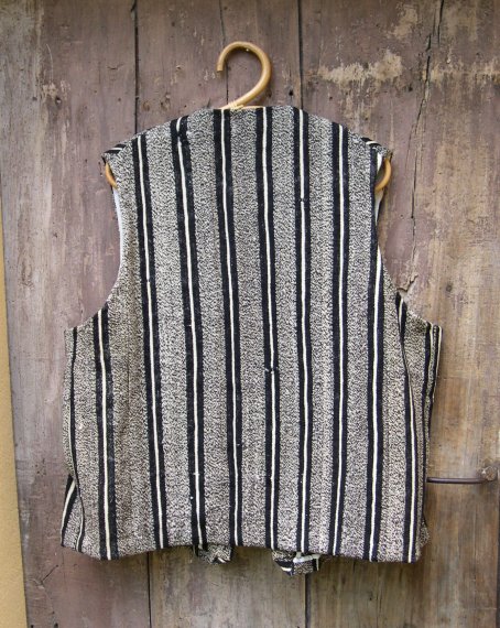 Gilet en laine à rayure dos